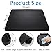 Fasmov Mini Fridge Silicone Mat with Raised Edges, 24''x24''x0.8'', Refrigerator Floor Protector Mat, Under Refrigerator Mat Mini Fridge Drip Pan Prevents Appliance Leakage Water Spills, Black