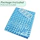 CAPASTEC 1 Set Wasserdichter Duschvorhang, 180 x 200cm Eva Badvorhang mit Gewicht Magnet, Waschbar Duschvorhang mit 12 Duschvorhangringen für Badezimmer, Badewanne, Duschkabine, Blau