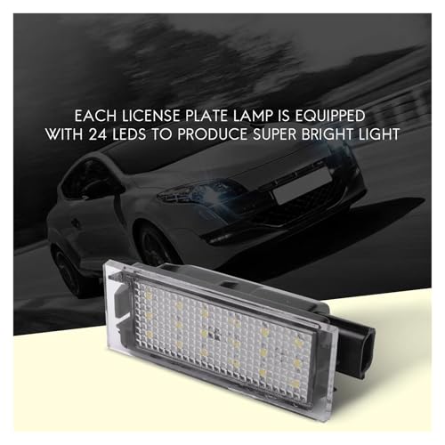 Luz de LED para placa matrícula coche compatible con Master y Vel Satis 3
