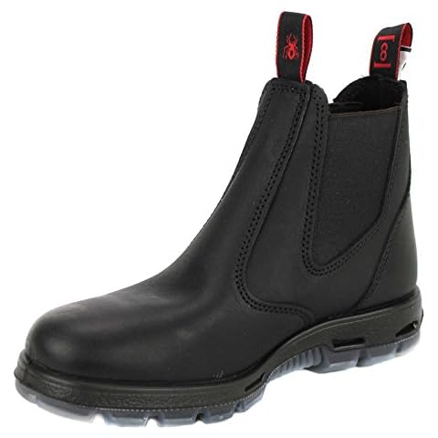 Redback UBBK Easy Escape Slip-On Soft Toe Black Work Boots Redback Boot Size UK8.5 = US9.5 Cover