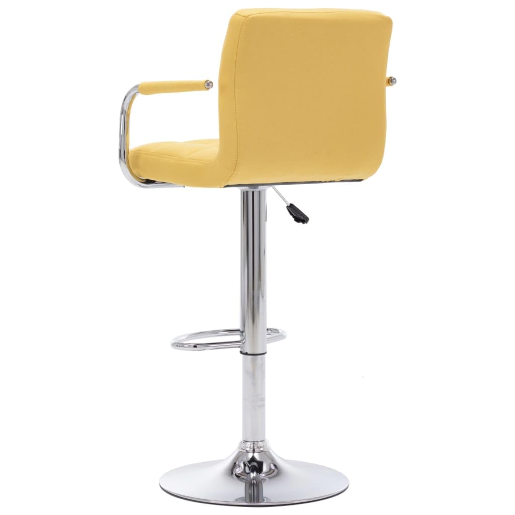 vidaXL Barhocker 2 STK. Gelb Stoff