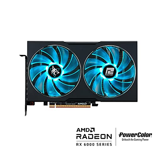 Image of PowerColor Hellhound AMD Radeon RX 6600 XT Gaming Graphics Card with 8GB GDDR6 Memory, Powered by AMD RDNA 2, HDMI 2.1