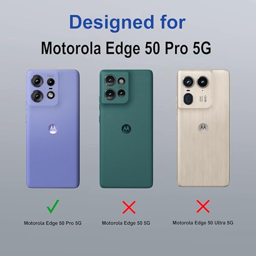 Image of Zapcase Back Case Cover for Motorola Edge 50 Pro 5G | Magnetic Case with Built-in Metal Ring | Supports MagSafe Charger, Wallet & Car Mount | Shockproof Hybrid PC + TPU | Blue