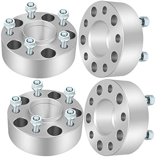 ECCPP 4X 5 Lug 50mm Wheel Spacers Hubcentric 2 inch 5x4.75 to 5x4.75 with Lip M12x1.5 70.5mm CB Fits for S10 Blazer for Corvette for Camaro