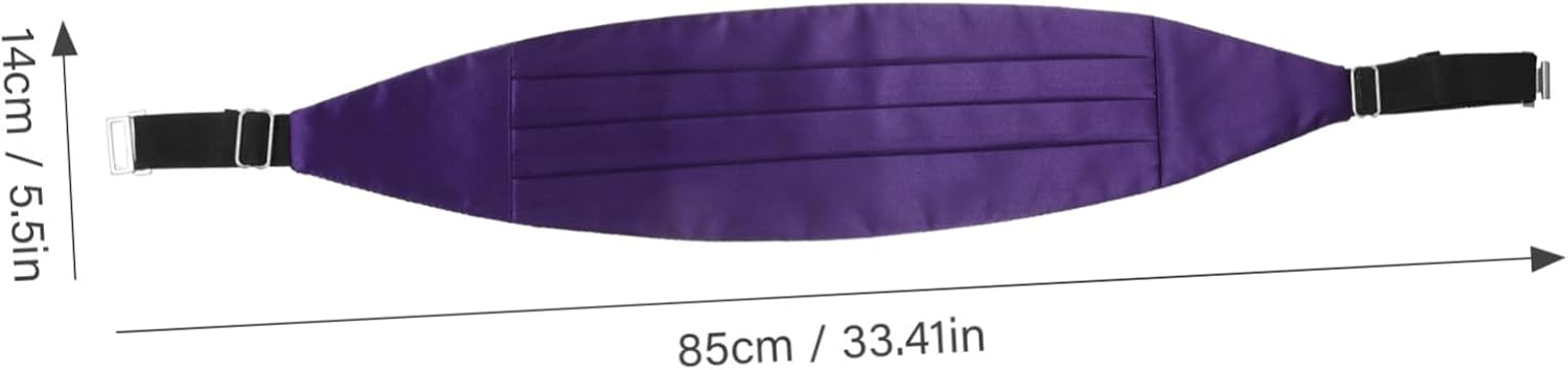 Men's Bow Tie and Handkerchief Set Purple Satin Face