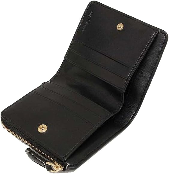 Marc Jacobs J Link Black Two Tone Mini Compact Womens Zip Wallet M0017024