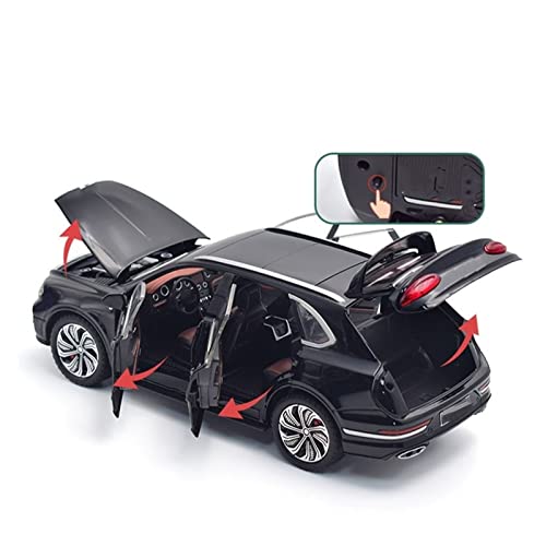 Modelo a Escala 1:24 para Bentley Bentayga Decoración Negro miniatura 4