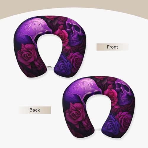 Almohada de espuma viscoelástica tamaño único con funda negra miniatura 3