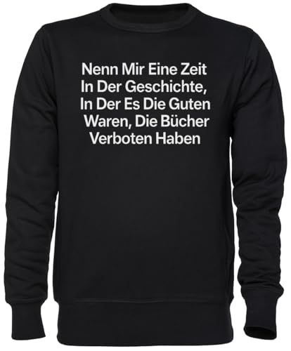 Sweat-shirt noir imprimé jersey sweat unisexe col rond jumper