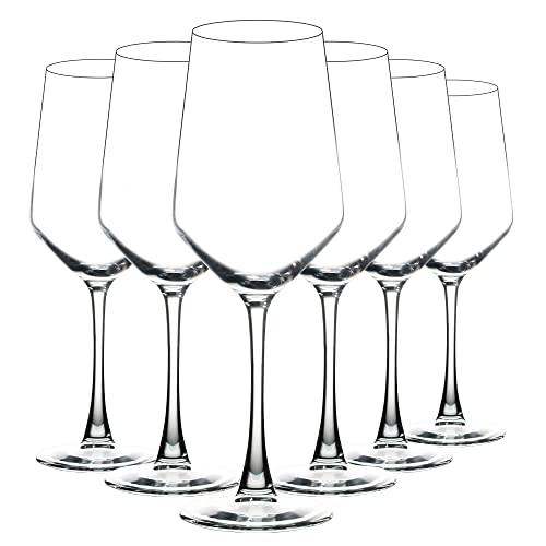 YANGNAY Wine Glasses Set of 6, 13 Oz Red or White Wine Glass with Stem, Perfect for Home, Restaurant, Dishwasher Safe