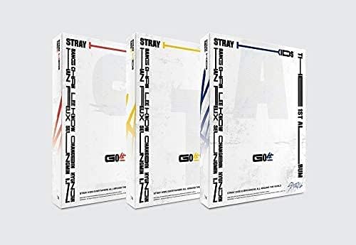 Stray Kids 'Go็' 1st Album Random Version CD+80p PhotoBook+2p PhotoCard+8p Lyric Leaflet+4 Cut Film+Secret Card+Message PhotoCard Set+Tracking Kpop Sealed Go Live