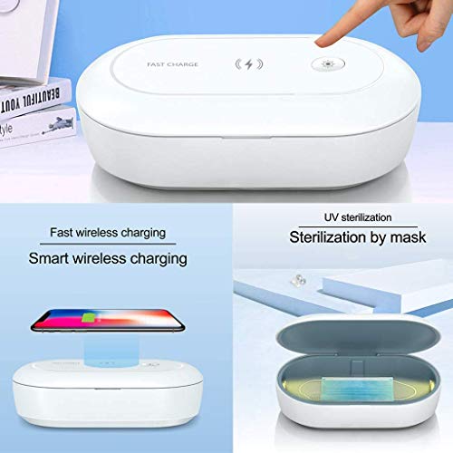 Boîte Stérilisatrice Uv Portable Désinfectant pour Téléphone Portable Boîte de Désinfection pour Masque Facial avec Câble Usb Double Lumières Uv pour Tous Les Petits Articles