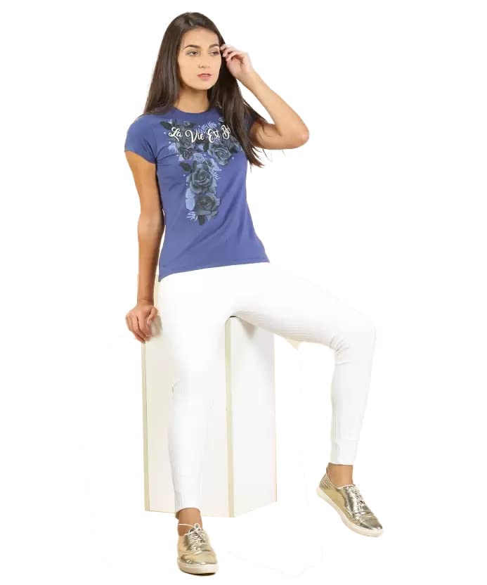 Image of Lyra Women's Cotton Regular Fit T-Shirt