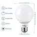 TORCHSTAR G25 LED Globe Light Bulbs, 5.5W Equivalent 60W, 500LM Dimmable, UL & Energy Star Listed, 2700K Soft White, Round Vanity Light Bulbs, Damp Rated, E26 Base, Pack of 3