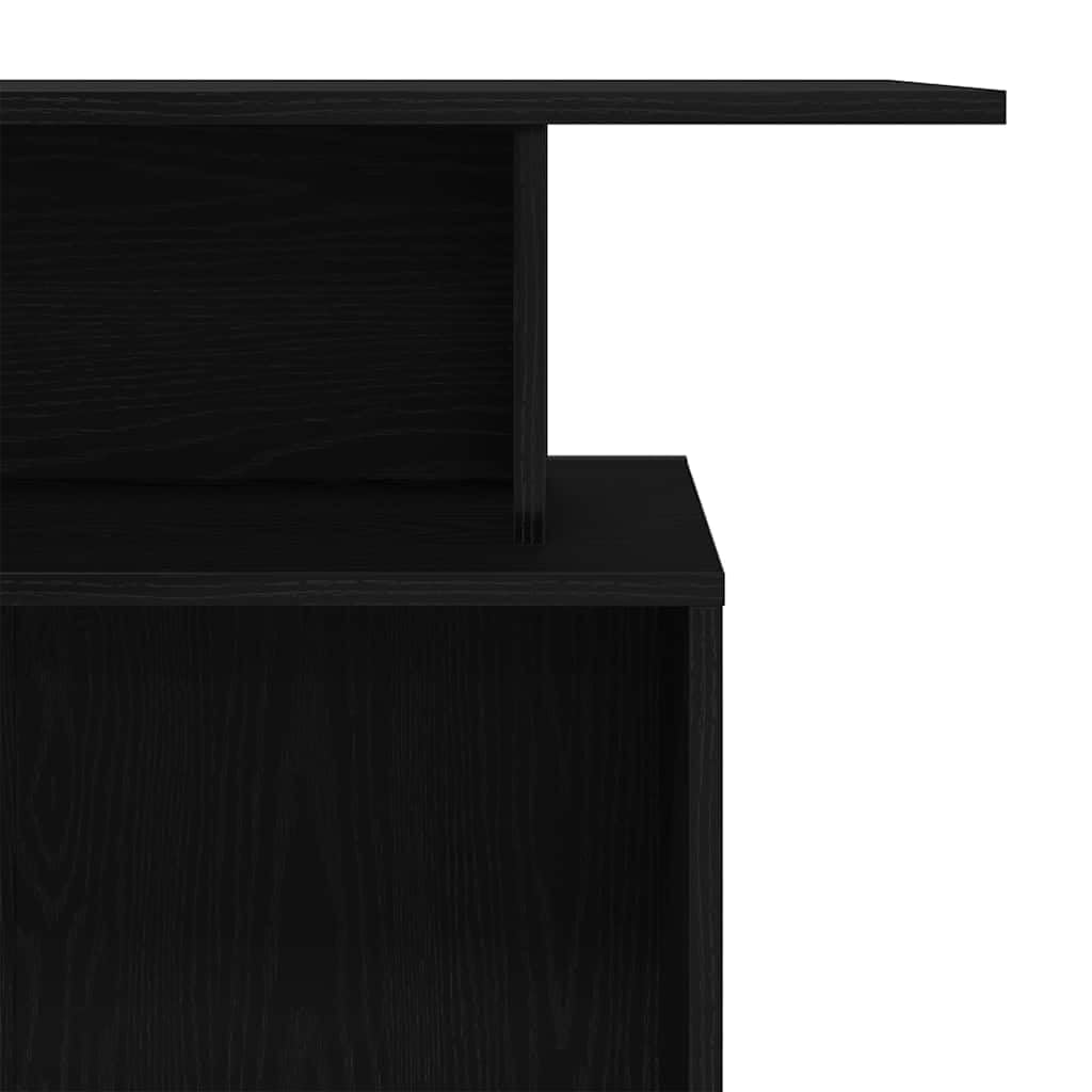 vidaXL Mostrador de recepción Negro 100x40x104 cm Madera de ingeniería