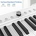 88 Key Piano Keyboard, Semi Weighted Electronic Digital Piano with Music Stand, Power Supply, Sustain Pedal, Bluetooth, Stand, MIDI, for Beginner Professional at Home, Stagea a3