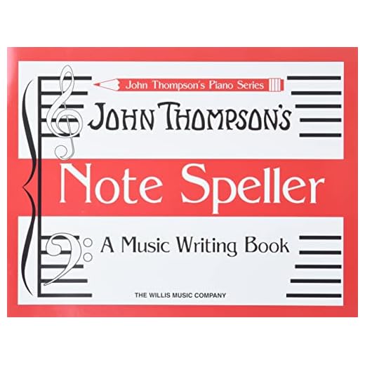 Note speller piano: A Music Writing Book (John Thompson's Piano)
