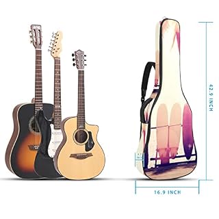 Hondank Housse de protection épaisse en éponge imperméable pour guitare acoustique, électrique, basse, guitare classique… - Les Beatles, Paul McCartney, John Lennon, RIngo Starr, George Harrison Hondank Housse de protection épaisse en éponge imperméable pour guitare acoustique, électrique, basse, guitare classique… – Image 5