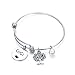 TGBJE Gigi Bracelet Hand Stamped Wire Bangle Great Grandma Gift with Family Tree (Gigi Bracelet)