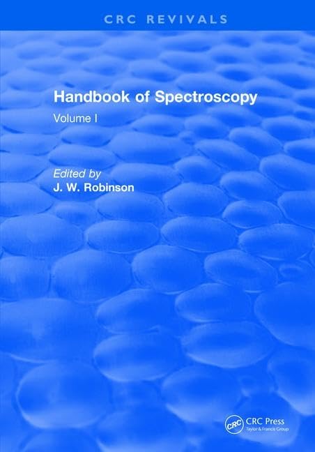 Handbook of Spectroscopy: Volume I      1st Edition