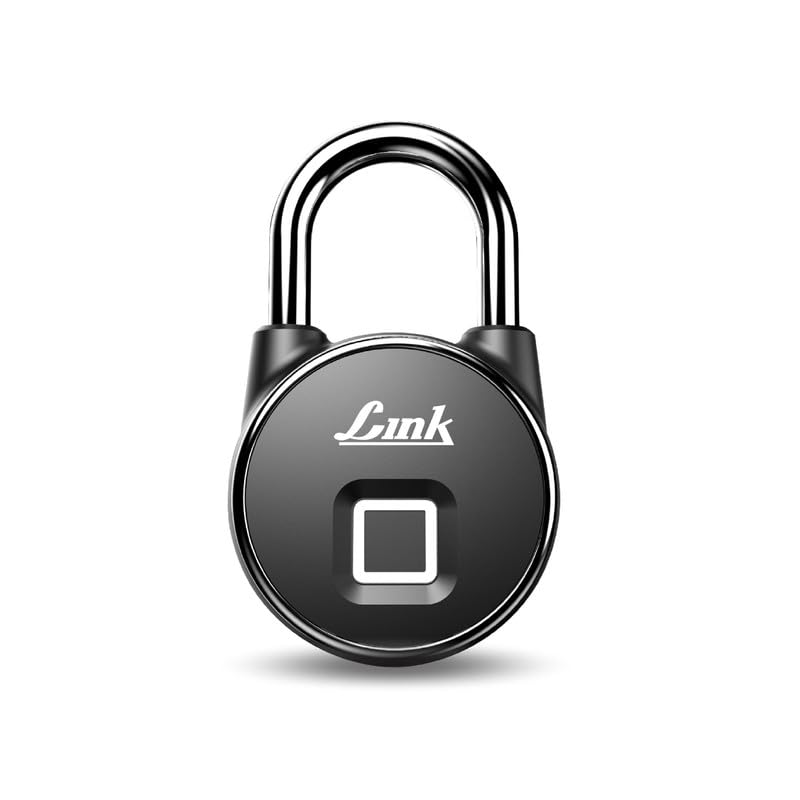 Link Smart Bio-Touch Fingerprint Padlock Fingerprint & Mobile App, Rec