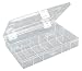 Produktbild hünersdorff Sortimentskasten: stabile Sortierbox (PS) mit fester Fachaufteilung (8 Fächer), Sortierkasten-Maße: T170 x B250 x H46 mm, Made in Germany