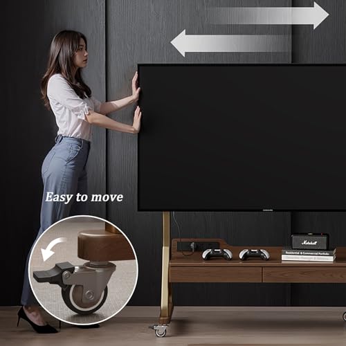 Soporte móvil para TV ajustable con ruedas miniatura 4