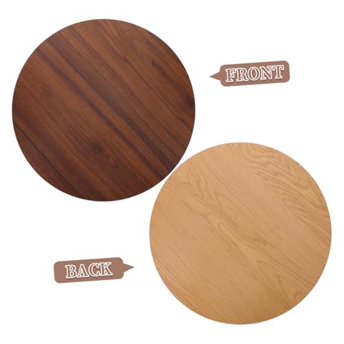 Plateau de table basse rond en bois pour optimiser les petits salons - 5
