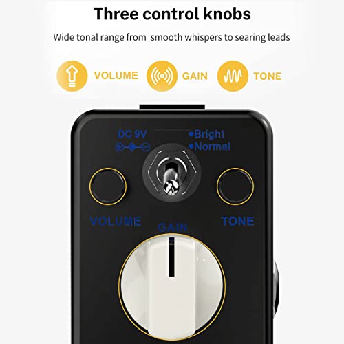 Pédale d’effets ABY-5, Effet Overdrive, Style Blues Classique BLUESY, Bsée sur la Pédale de Guitare Double Mode Marshall… - Les Beatles, Paul McCartney, John Lennon, RIngo Starr, George Harrison Pédale d'effets ABY-5, Effet Overdrive, Style Blues Classique BLUESY, Bsée sur la Pédale de Guitare Double Mode Marshall… – Image 4