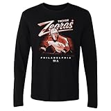 500 LEVEL Trevor Zegras Philadelphia Bitmap Long Sleeve Shirt (Black, Medium)