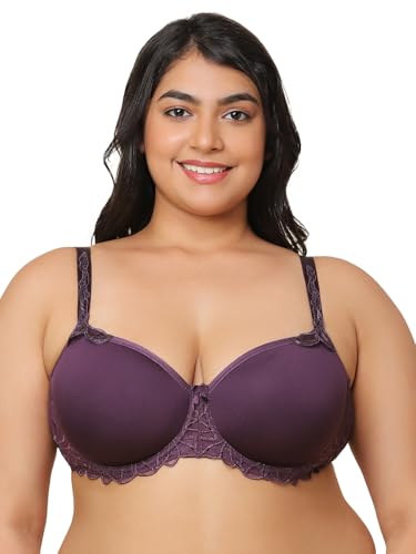 Image of Triumph Modern Finesse Bra For Women Wired Padded Spacer Cup Bra Seamless Breathable T-Shirt Bra Elegant Embroidery Full Coverage Lingerie Innovative Big Cup Support Pack Of 1