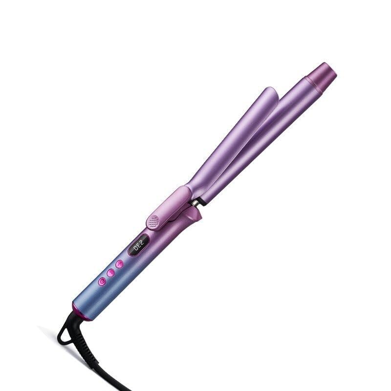 1 1/4 Inch Curling Iron 13 Gears with Clipped Ceramic Barrel Professional 1.25 Inch Hair Curler Dual Voltage for Traveling 60 Mins Auto Off