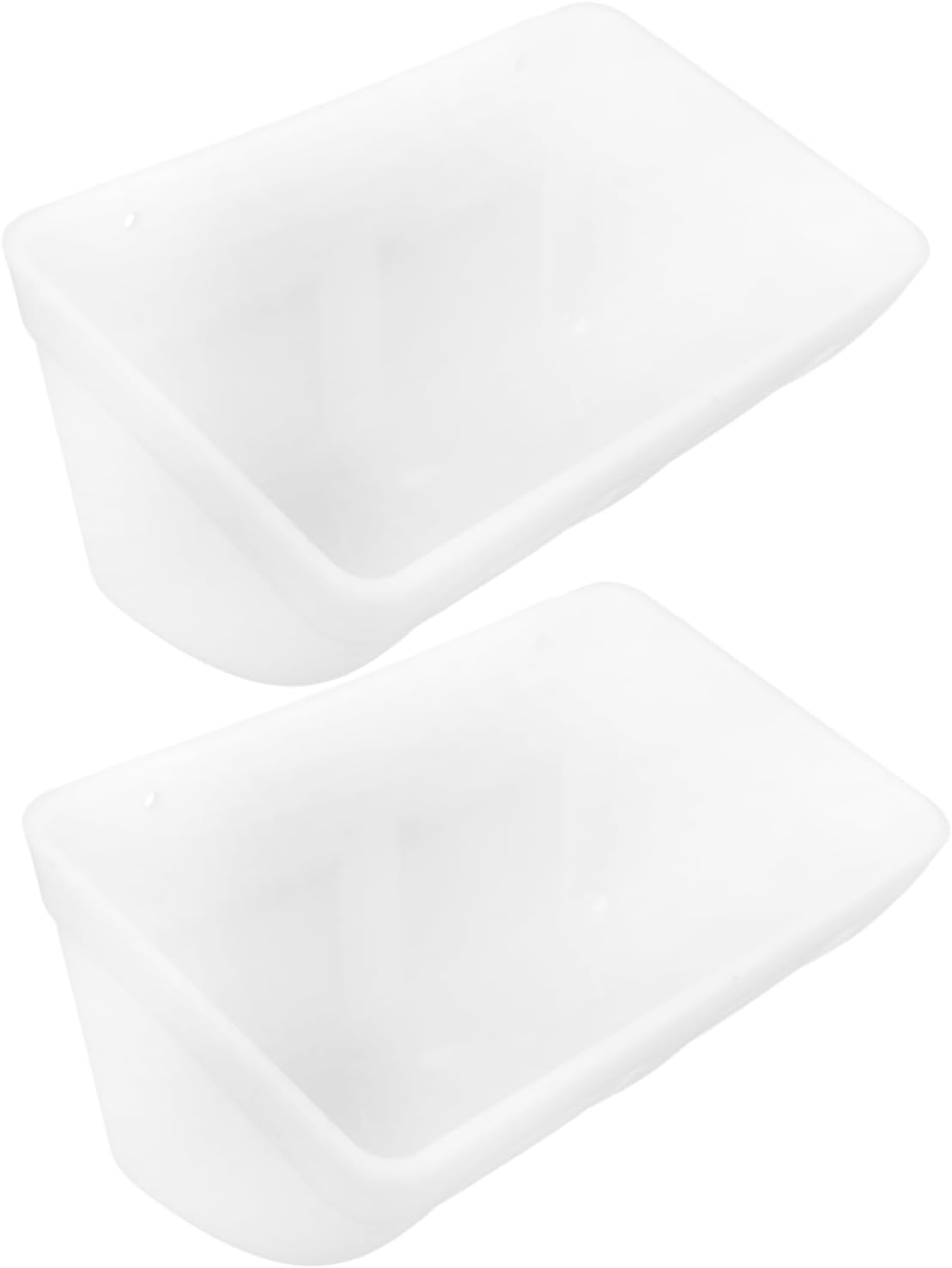 2sets Automatic Chicken Feeders Large Capacity Poultry Feeding Containers for Coop Use Lightweight and Easy to Clean for Chickens and Geese