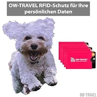 OW-Travel RFID Blocker Kartenhülle TÜV geprüft, NFC Schutz, 5 Kartenhüllen – Ansicht 2