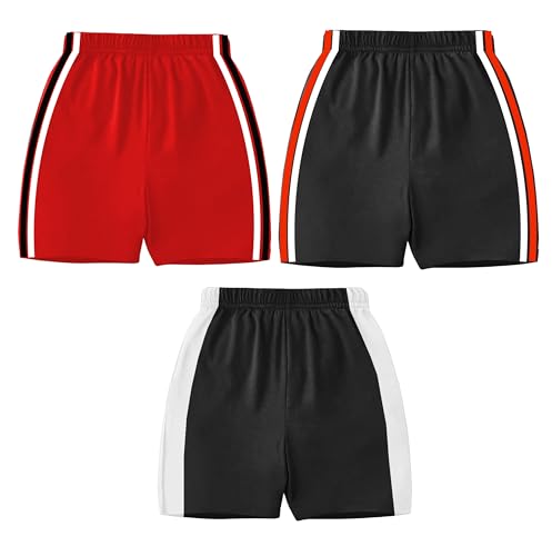 Image of TARSIER Kids Cotton Shorts for Boys & Girls, Multicolour, Combo Pack