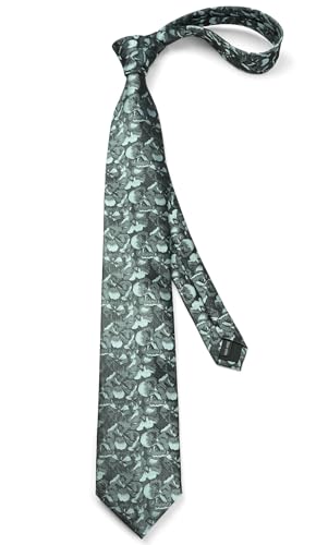 Image of Enlision Ties for Men Floral Tie Handkerchief Cufflinks Set Formal Flower Classic Mens Necktie & Pocket Square Wedding