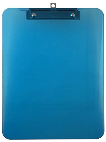 Trade Quest PTLL-P Plastic Clipboard Transparent Color Letter Size Low Profile Clip thumb #3