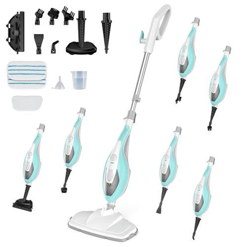 OLIXIS 10-in-1 Steam Mop, 1550W Detachable Handheld Steam Cleaner for