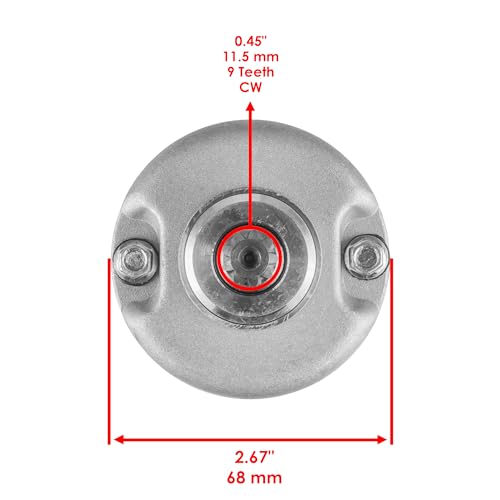 Caltric Starter Motor Compatible con Suzuki King Quad 750 LTA750X 4x4 2009-2023 19488 miniatura 3