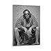 Produktbild Lustiger Kunstdruck auf Leinwand, Motiv "The Big Lebowski auf Toilette", für Wohnzimmer, modernes Familienschlafzimmer, 60 x 90 cm, Rahmenstil