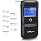 VPOW Alkoholtester, Professioneller Alkoholtester mit digitaler Blauer LCD-Anzeige, Atemalkoholtester mit Gradgenauigkeit für den privaten professionellen Gebrauch zu Hause - Dunkles Schwarz