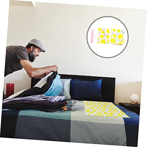 Sac de rangement sous vide Cabilock plastique jaune réutilisable compression