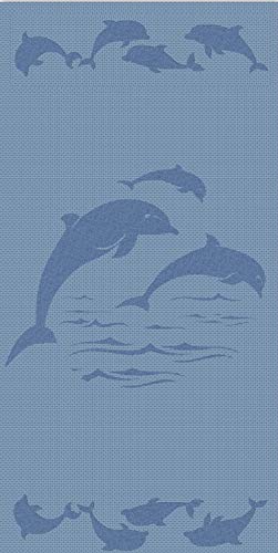 Apollo Towels Dolphins Sculpted Double Jacquard Turkish Beach 30X60 Inches #TOP3