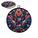 Calentador de Tortillas - Calentador térmico de Tacos para microondas de 12 Pulgadas | Soporte para Tortillas, de Tela para Uso en microondas, Talavera Mexicana para Rollo de Pizza de Taco de ma