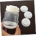 Kisangel 10pcs Silicone Seal Ring for Milk Storage Bottles Practical Leak Gasket for Enhanced Sealing and Safety Compatible with Wide Mouth Storage Containers