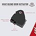 HVAC Air Blend Door Actuator - Replaces 15-73989, 604-140, 20826182, 1573989 - Compatible with Chevy Traverse 09-12, GMC Acadia 07-12, Buick Enclave 2008-2012 - AC Heater Blend Mode Actuator