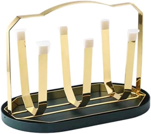 Iron Handheld Cup Storage Rack for Household Living Room Multi Functional Drain