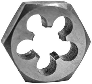 Century Drill & Tool 98218 High Carbon Steel Fractional Hexagon Die, 7/8-14 NF