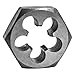 Century Drill & Tool 98218 High Carbon Steel Fractional Hexagon Die, 7/8-14 NF