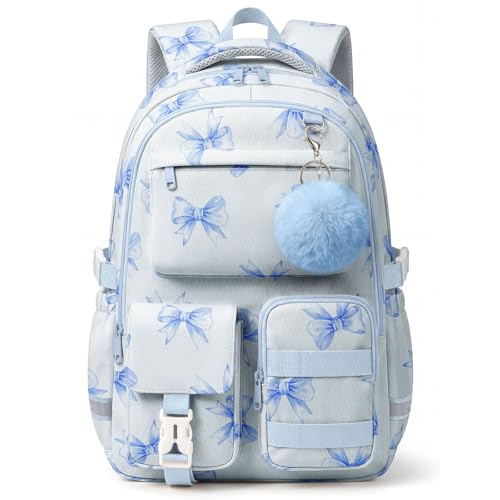 WOBAGMEN Cute Bow Backpack